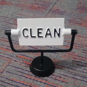 Hearth & Hand Black and White Clean Sign